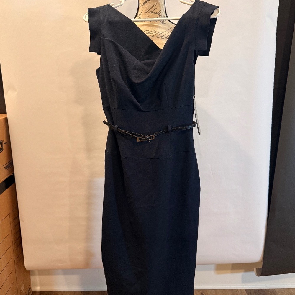Black Halo iconic eclipse blue Jackie O Dress
